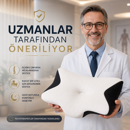 OrtoYastık™ Premium Geliştirilmiş Sürüm Ortopedist Onaylı Visco Yastık