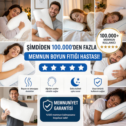 OrtoYastık™ Premium Geliştirilmiş Sürüm Ortopedist Onaylı Visco Yastık