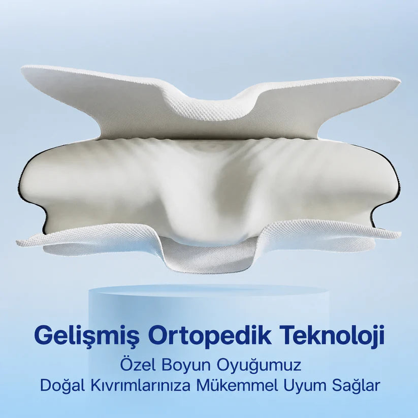 OrtoYastık™ Premium Geliştirilmiş Sürüm Ortopedist Onaylı Visco Yastık